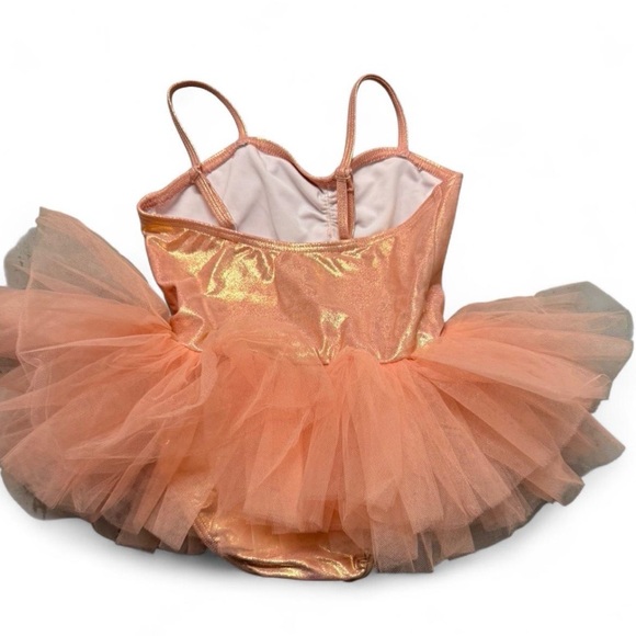 Girls Multicolor Tutu leotard Dress M Sleeveless Ballet Dance Party - Picture 5 of 6